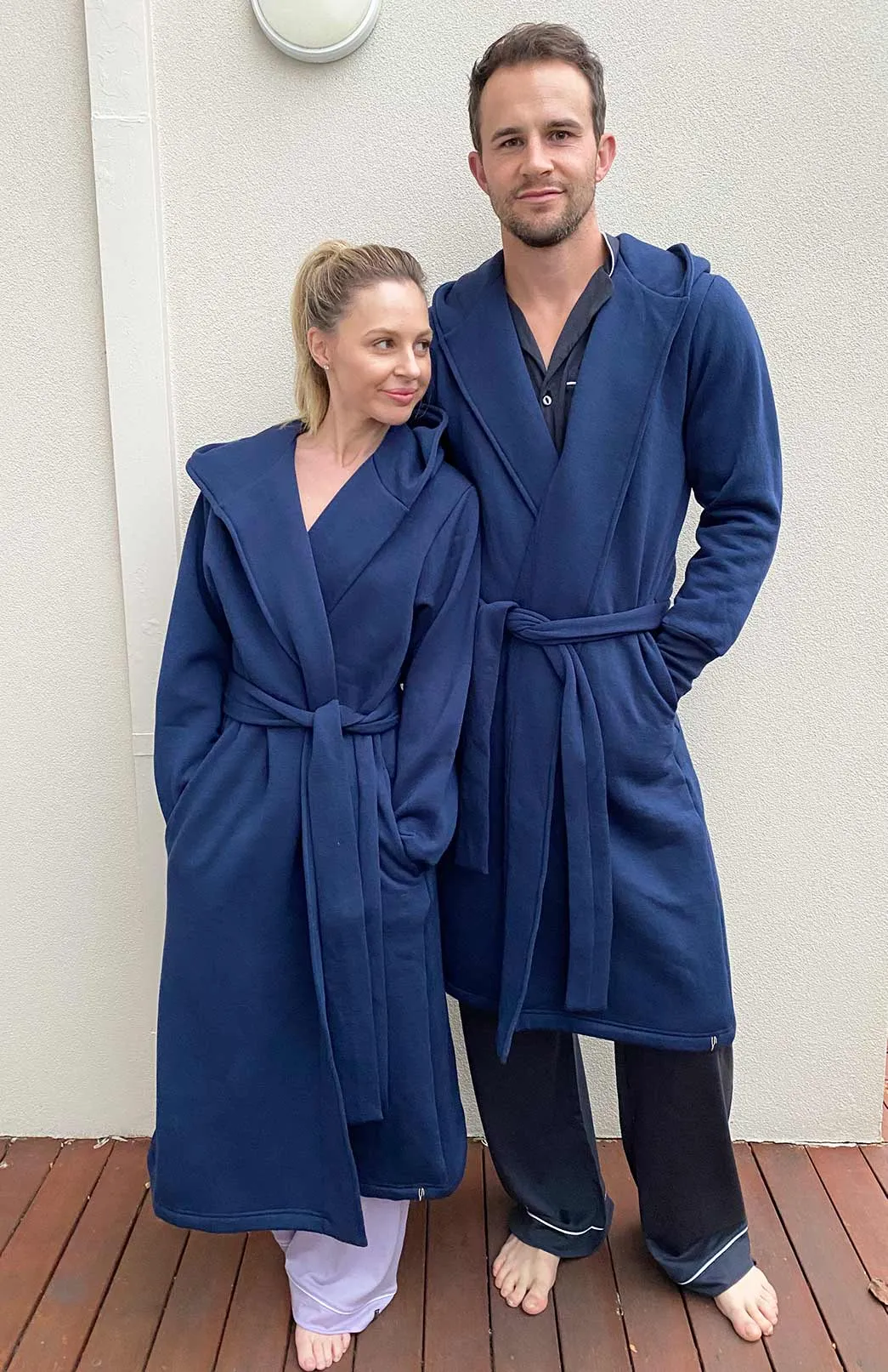 100% Wool Fleece Hooded Coat