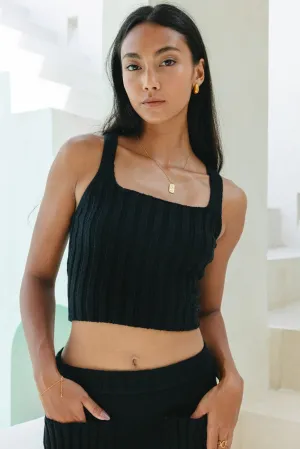 Alice Black Knit Top