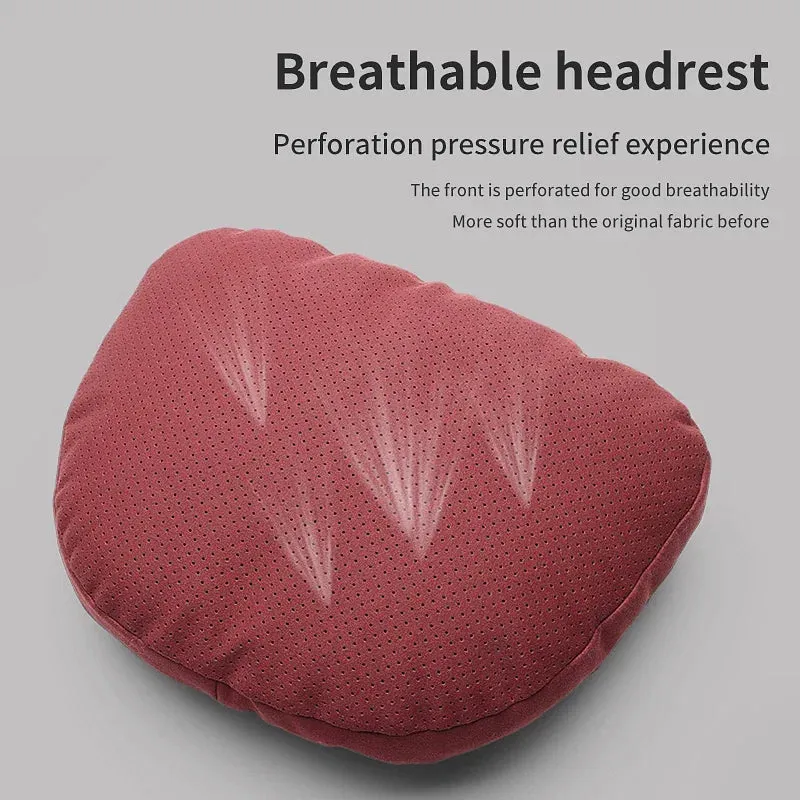 Color: WHITE - Top Quality Car Headrest Neck Support Seat Soft