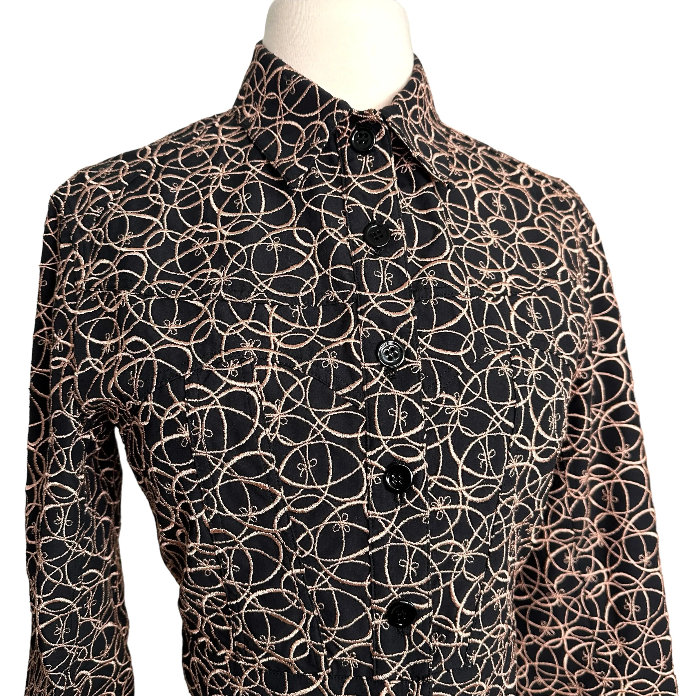 Cropped Embroidered Jacket - XS