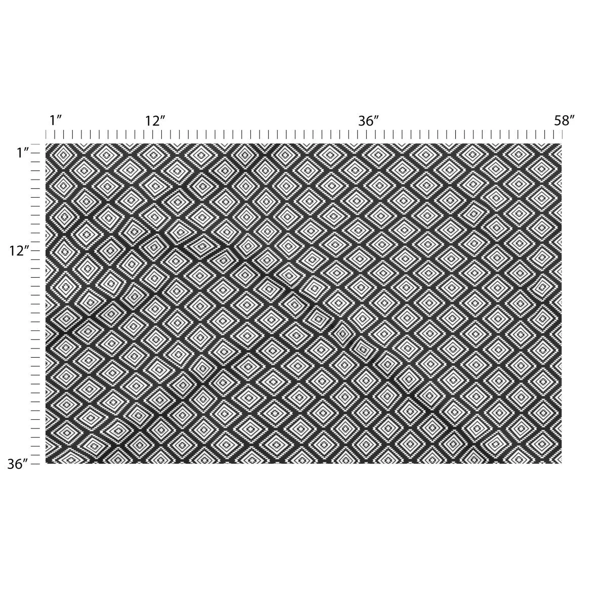 Diamonds 10 - Natural Fiber Fabric by the Yard