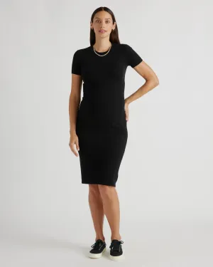 Eco-Knit Milano Stitch Maternity Sweater Dress