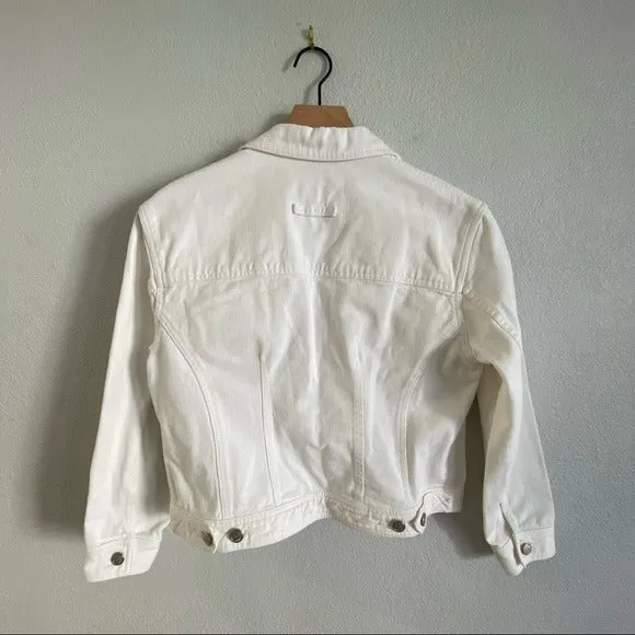Emanuel Unagaro White Denim Jacket