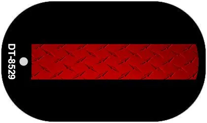 Fire Diamond Metal Novelty Dog Tag Necklace DT-8529