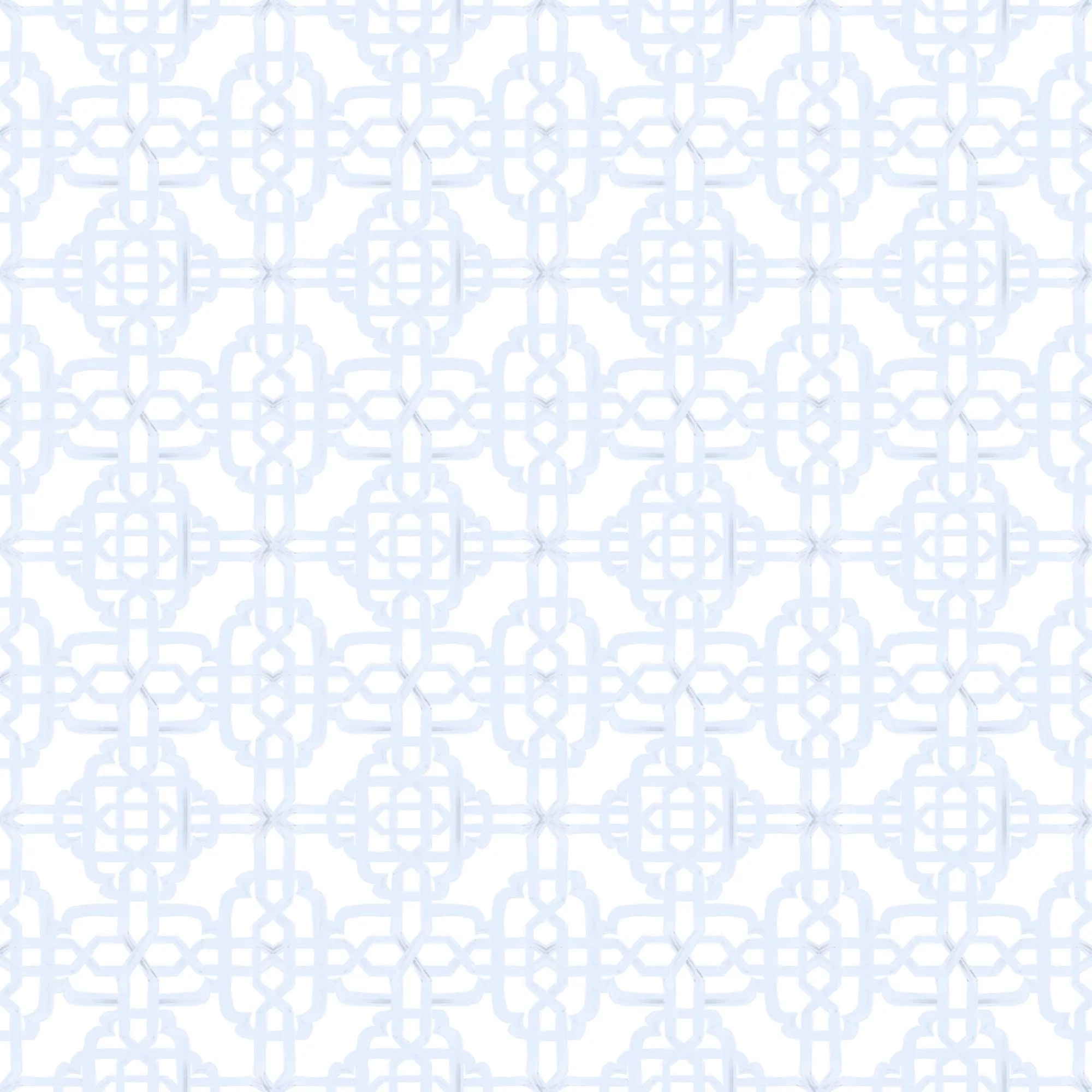 french blue trellis - Natural Fiber Fabric Sample - 9" x Full Width