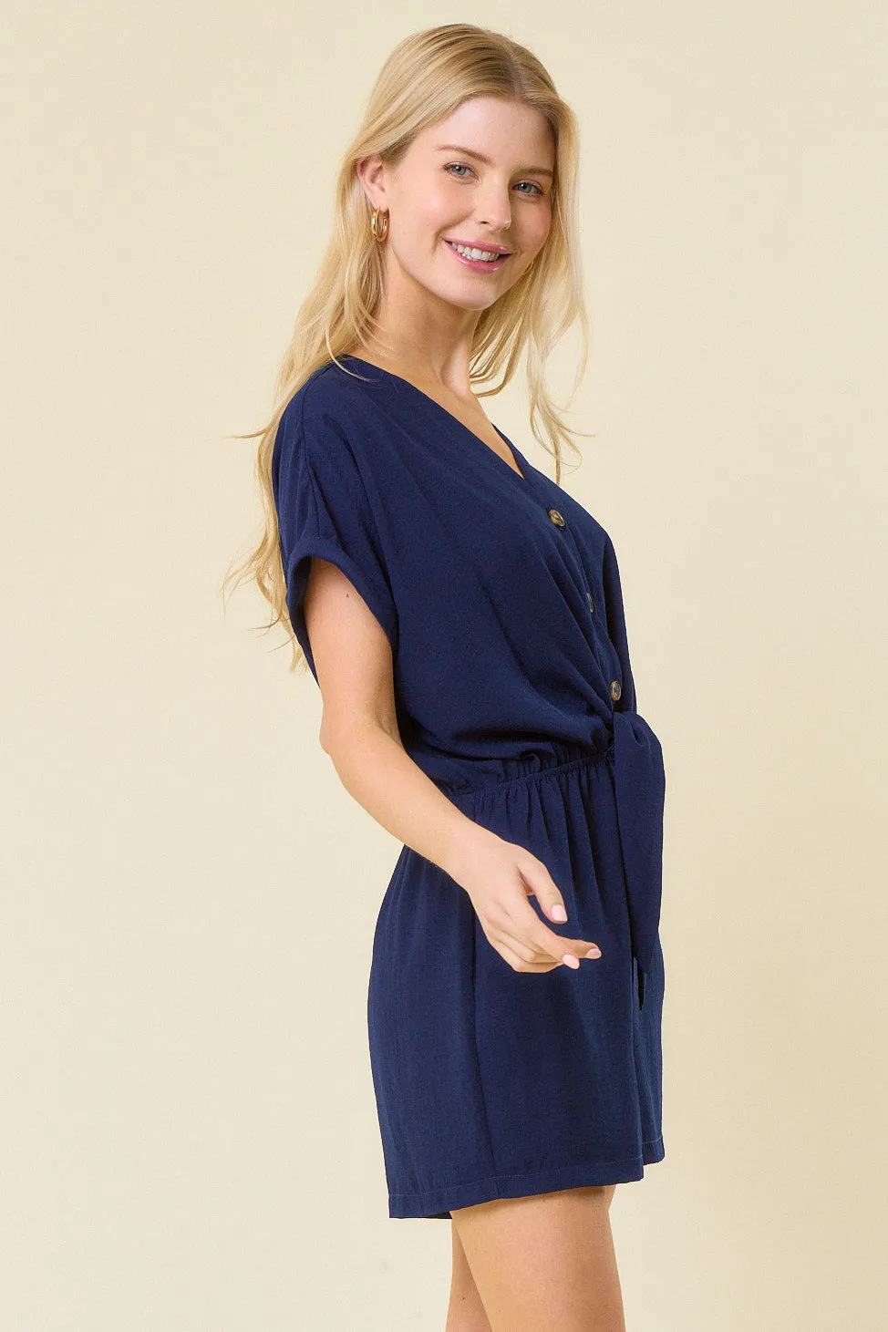Front Tie Romper