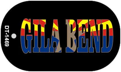 Gila Bend Arizona State Flag Metal Novelty Dog Tag Necklace DT-1469