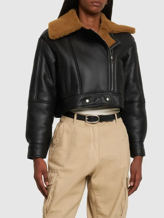 Giuseppe Di Morabito   Shearling biker jacket 