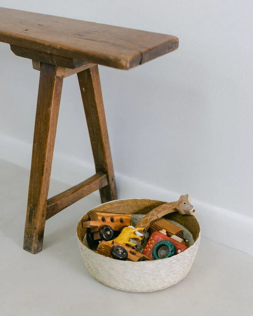 Handwoven Palm Fruit Basket, Fair Trade, Mexico