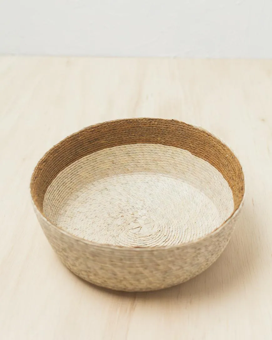 Handwoven Palm Fruit Basket, Fair Trade, Mexico