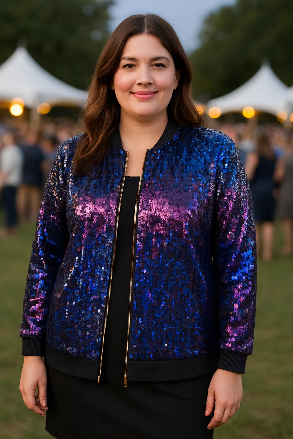 Jewel Tone Sequin Jacket