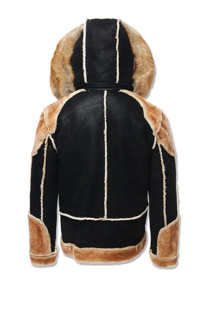 Jordan Craig - El Jefe Shearling Moto Jacket - Black Coffee (91590)