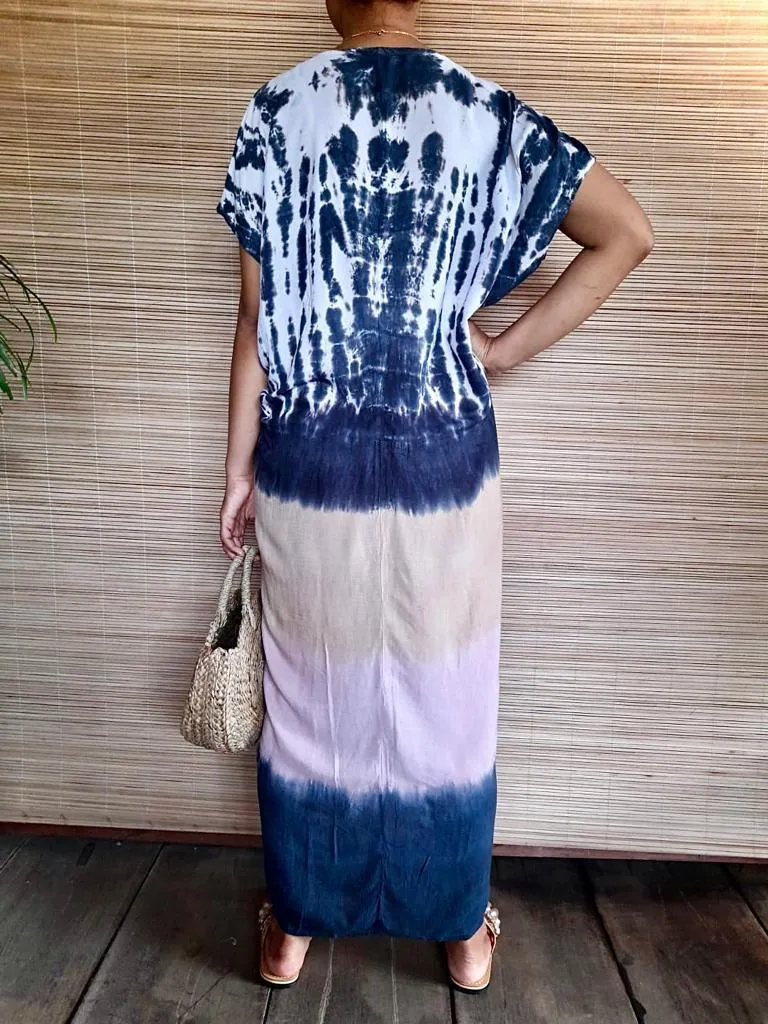 LONG DRESS OASIS in 4 Colors of Tie Dye