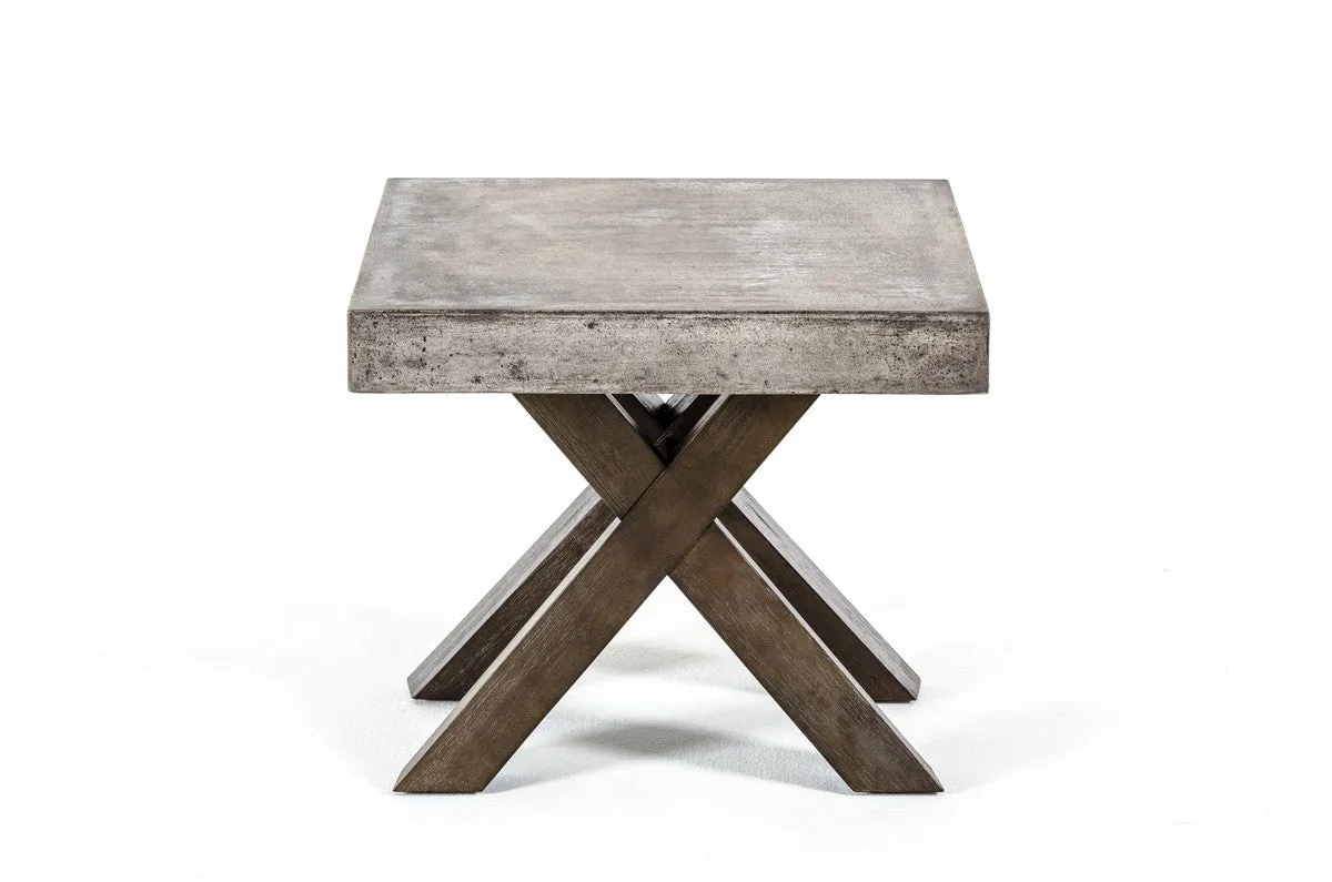 Modrest Urban Concrete Square End Table