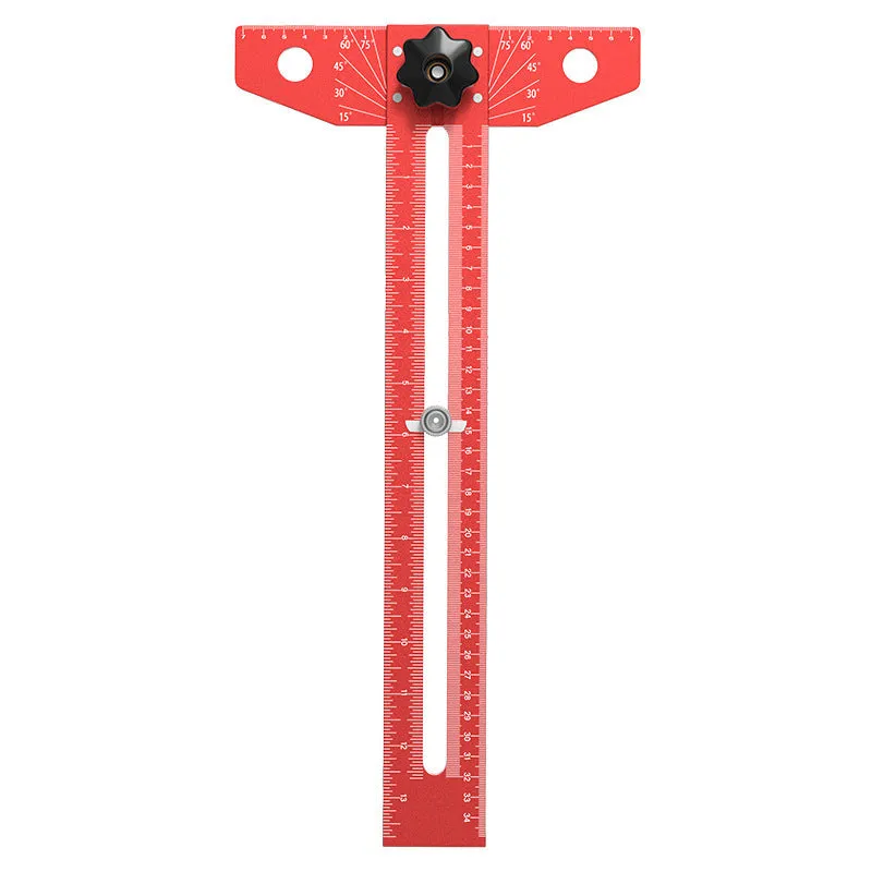Multi-functional Aluminum Adjustable Scriber Drawing T-Square