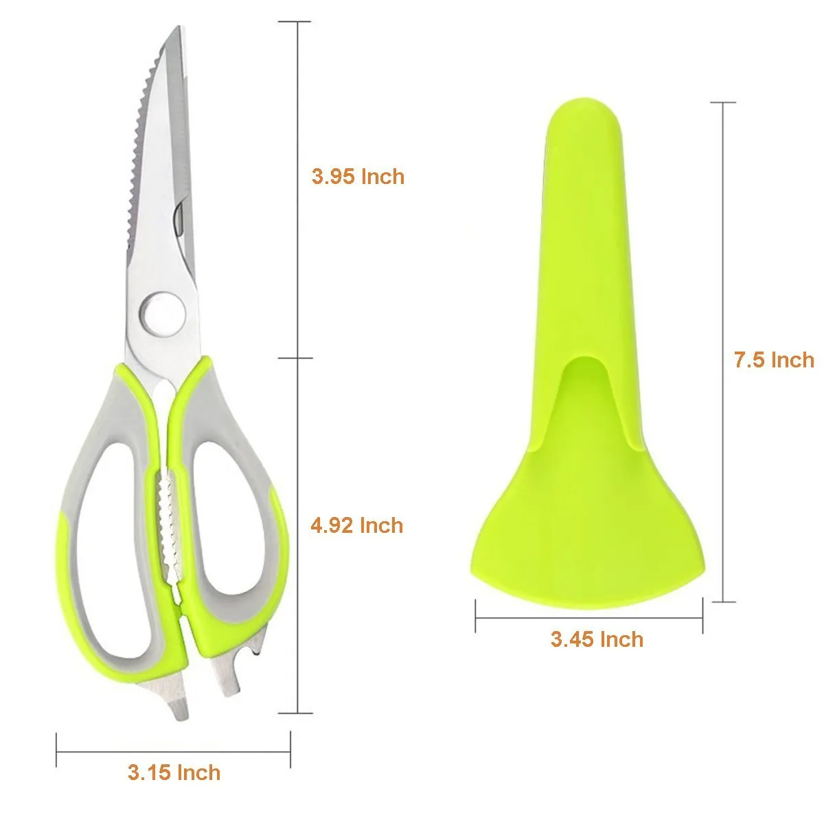 Multi-functional Kitchen Shears With Magnetic Holder