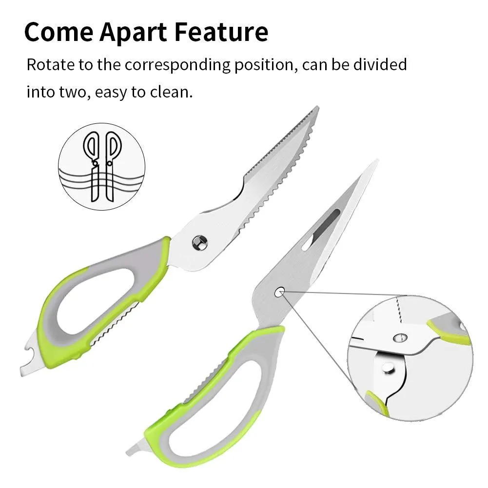Multi-functional Kitchen Shears With Magnetic Holder