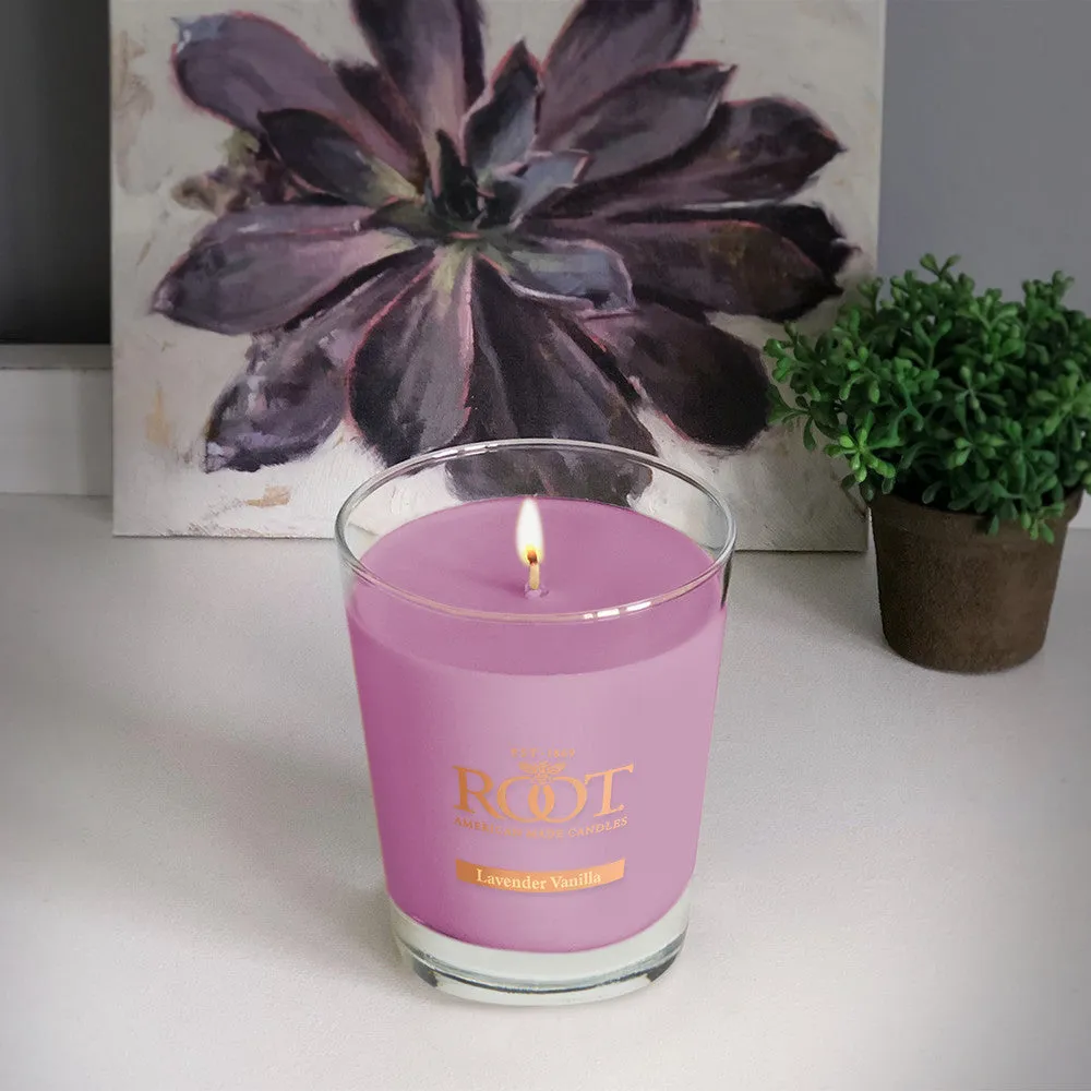 Root Candles Large Veriglass 10.5oz 630g - Lavender Vanilla