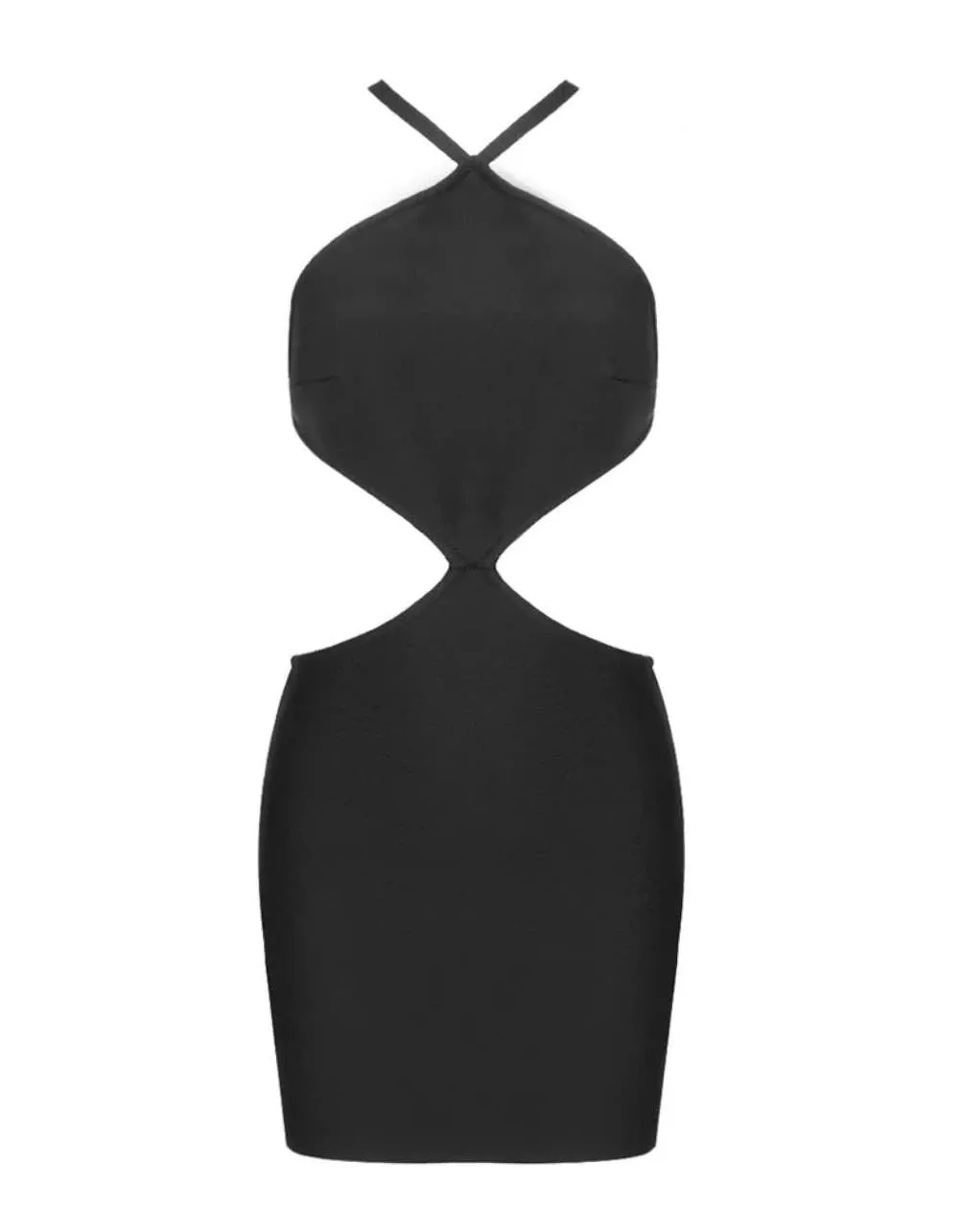 Sexy Backless Bandage Little Black Dress