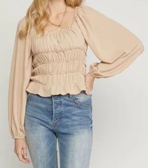 SMOCKING BODYSUIT
