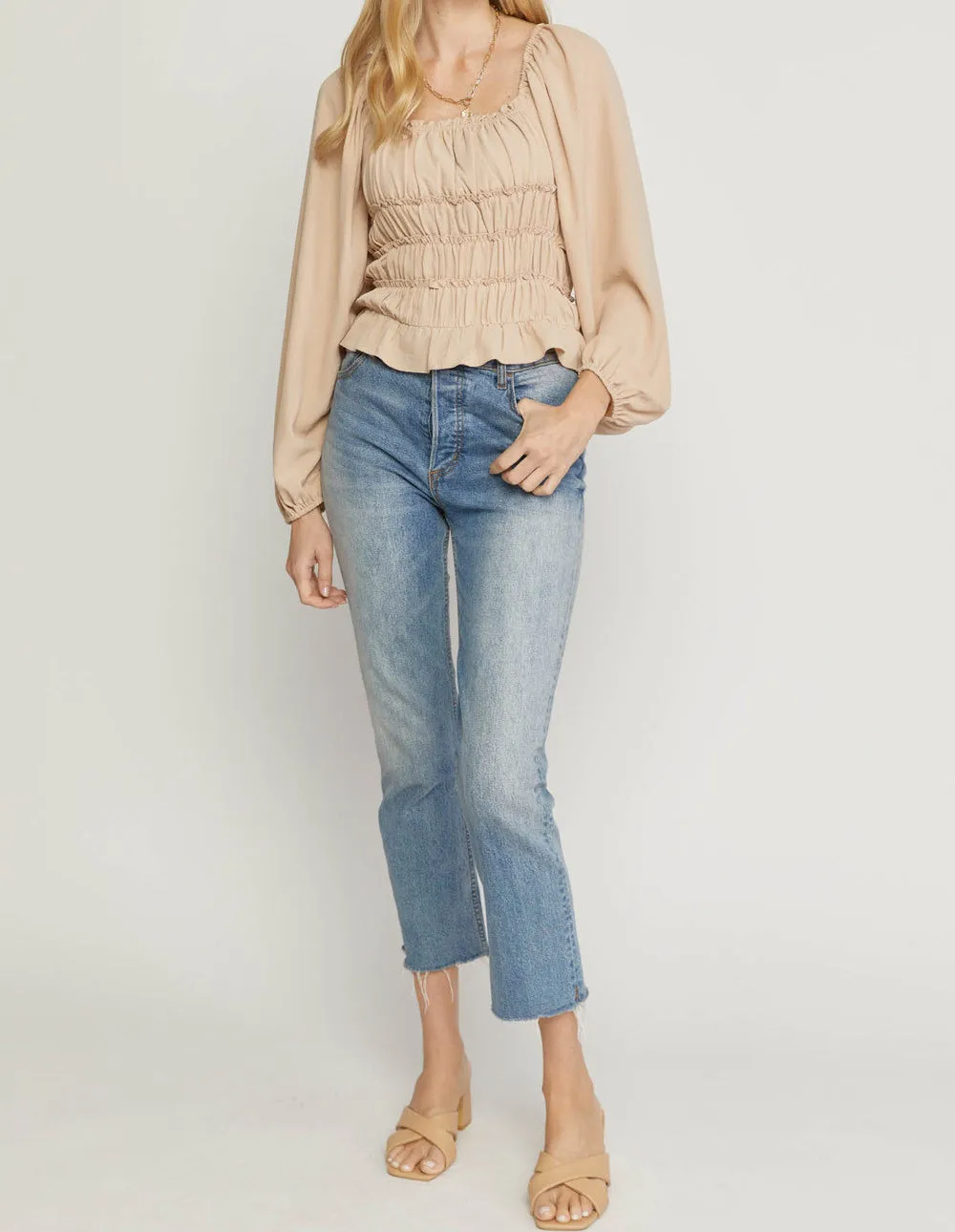 SMOCKING BODYSUIT