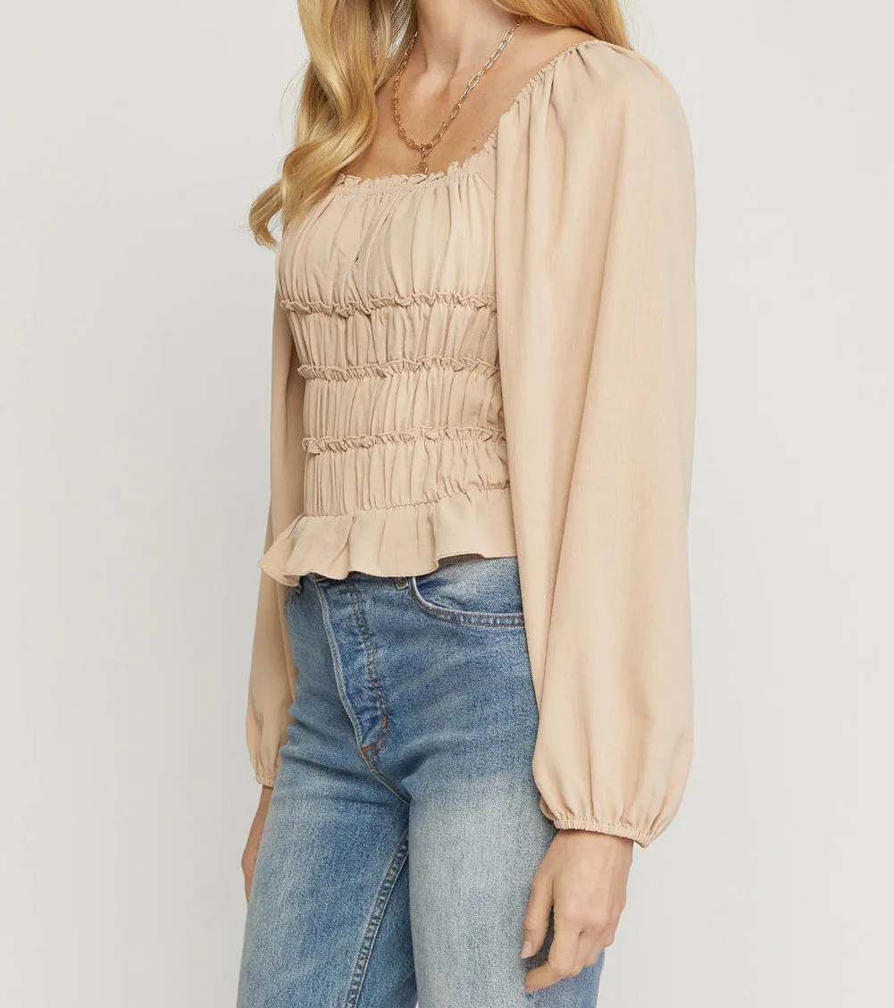 SMOCKING BODYSUIT