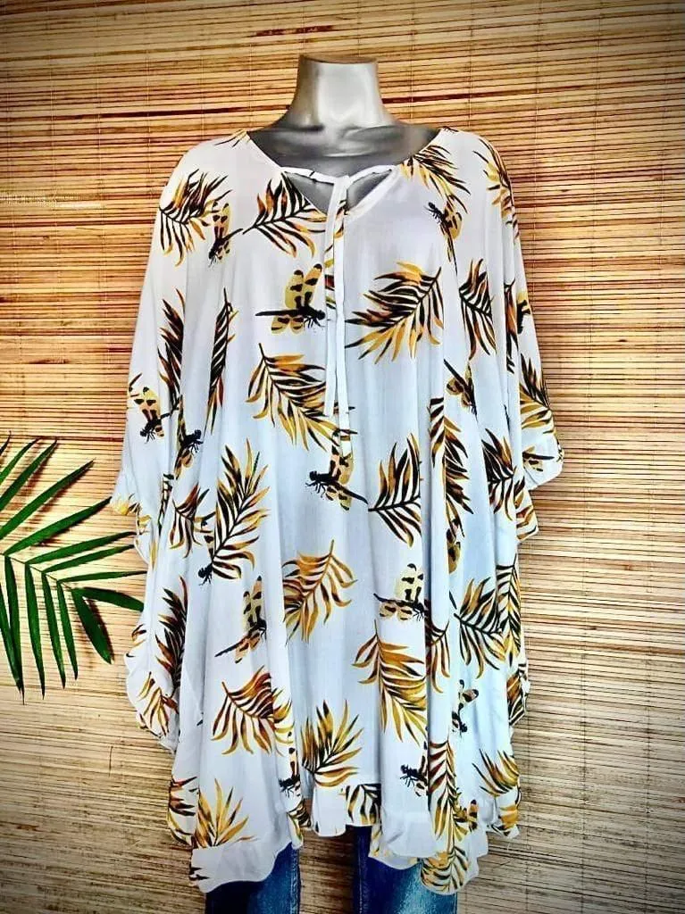 TOP/ DRESS GWENDOLYN in 3 Colors of Prints
