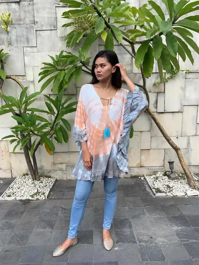 TOP/ DRESS GWENDOLYN in 4 Tie Dye Colors