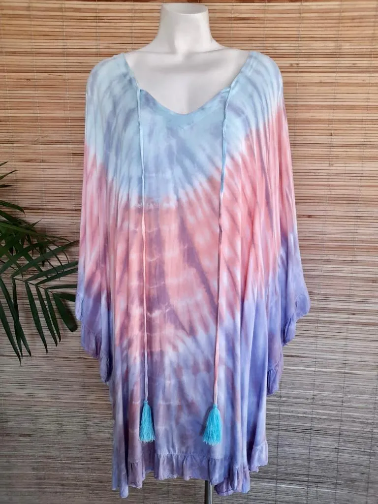 TOP/ DRESS GWENDOLYN in 4 Tie Dye Colors