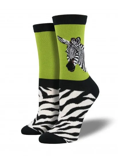 Zebra Bamboo Socks (Women's)